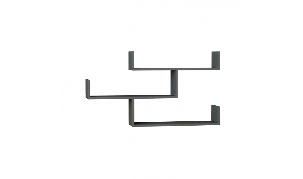 Raft de perete Tibet - Antracit 120 x 67 x 22 cm