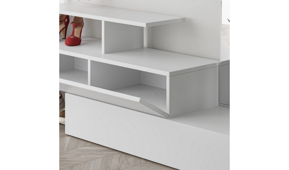 Sala Stand Ramda - Alb 137 x 54 x 35 cm