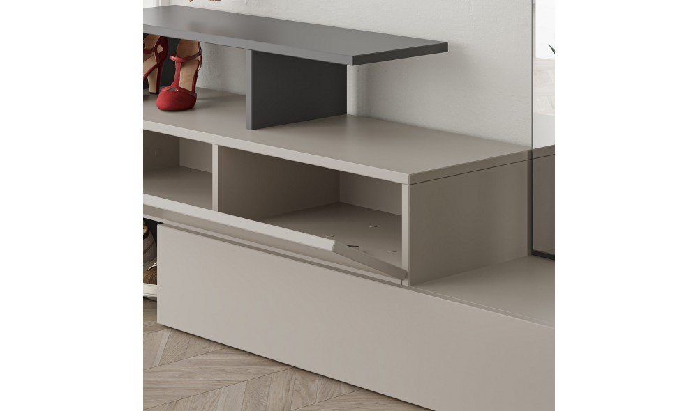 Sala Stand Ramda - Mocha deschis, antracit 137 x 54 x 35 cm