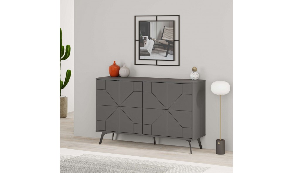 Consola, Dune, Antracit, 123 x 62 x 35 cm