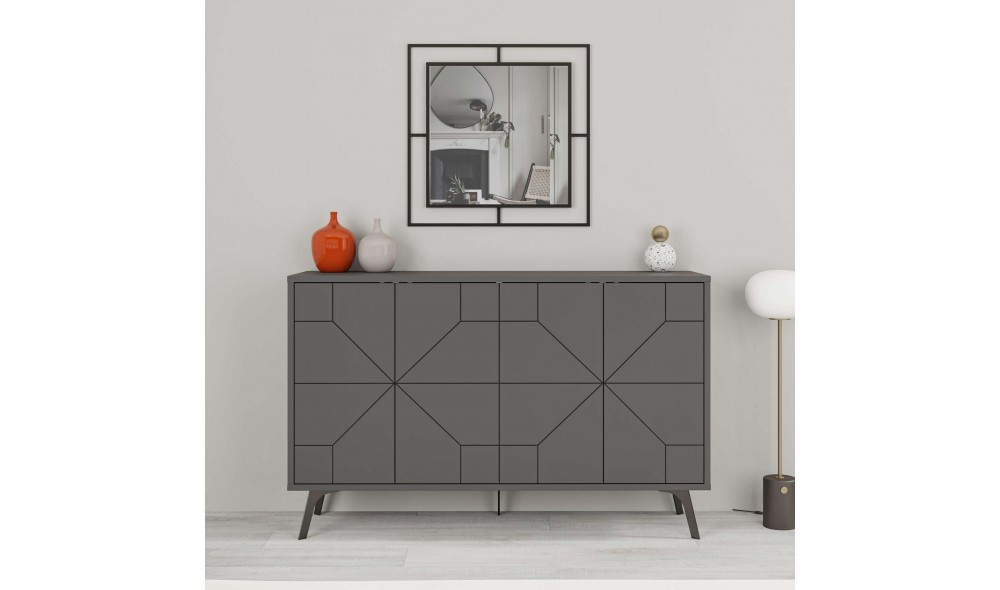 Consola, Dune, Antracit, 123 x 62 x 35 cm