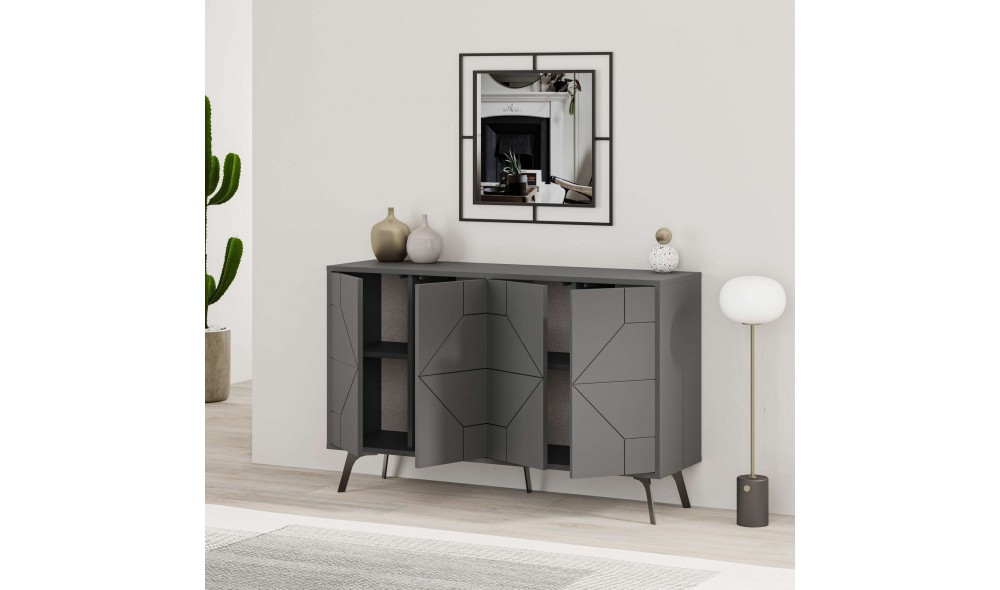 Consola, Dune, Antracit, 123 x 62 x 35 cm