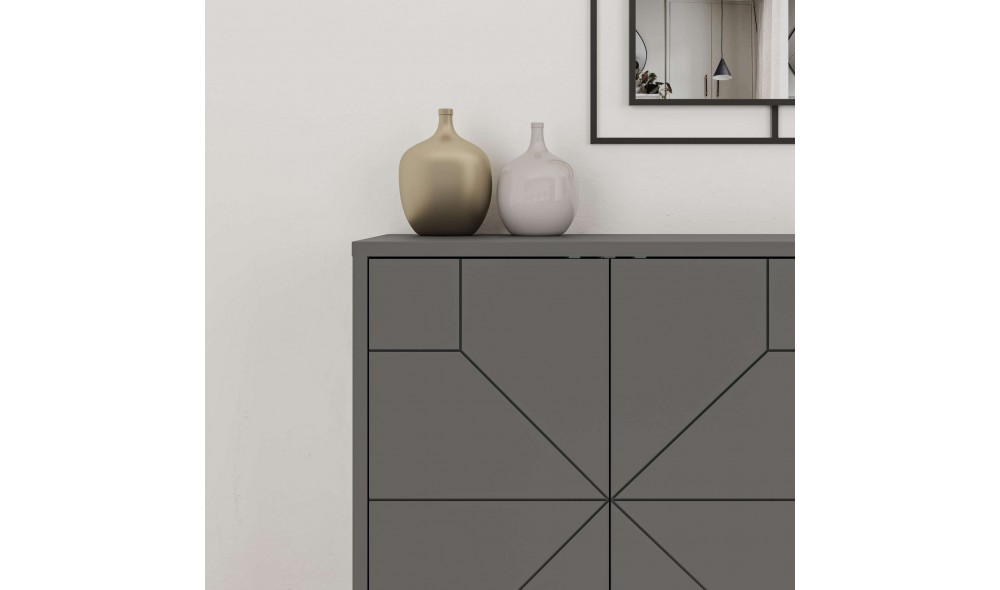 Consola, Dune, Antracit, 123 x 62 x 35 cm