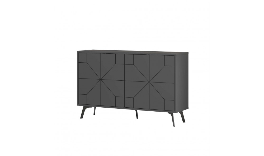 Consola, Dune, Antracit, 123 x 62 x 35 cm