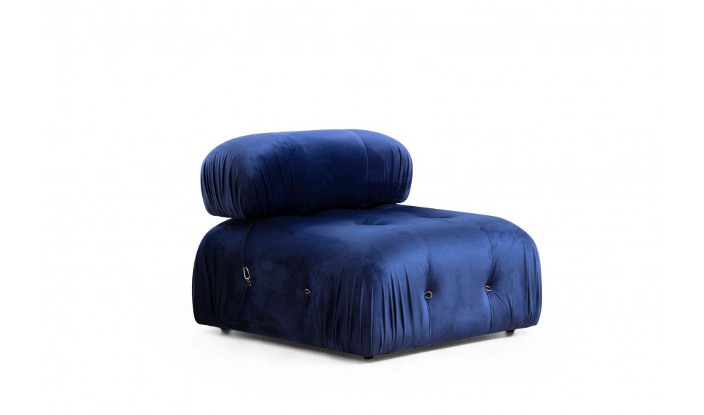 Canapea de coltar Bubble Velvet Blue L1-O1-1R-PUF