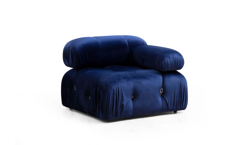 Canapea de coltar Bubble Velvet Blue L1-O1-1R-PUF