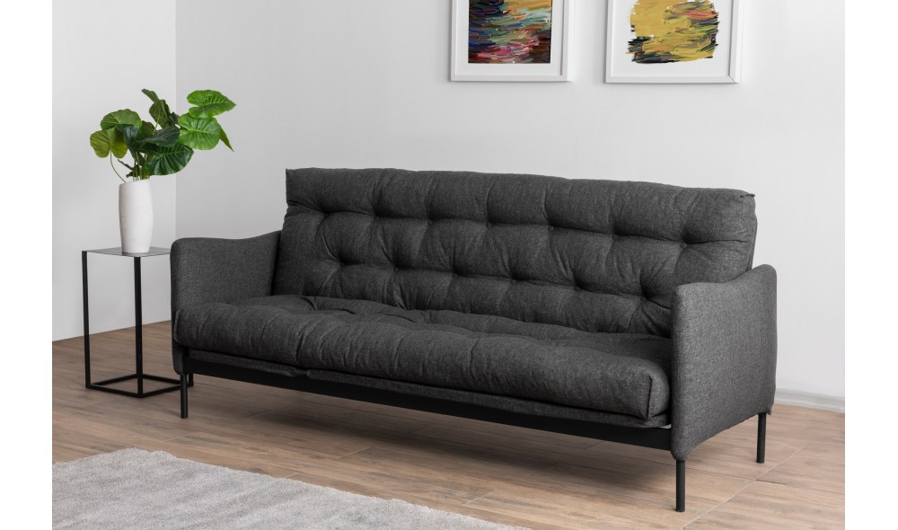 Canapea extensibila cu 3 locuri Renge - Gri inchis Canapea extensibila cu 3 locuri Renge - Gri inchis