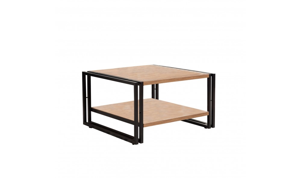 Masuta de cafea, Cosmo Arena, Pinul AtlanticNegru, 70 x 40 x 70 cm