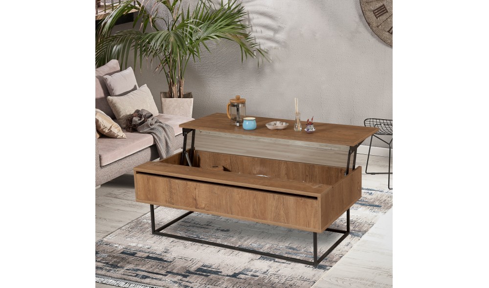 Masuta de cafea, Est, NucNegru, 120 x 43 x 60 cm