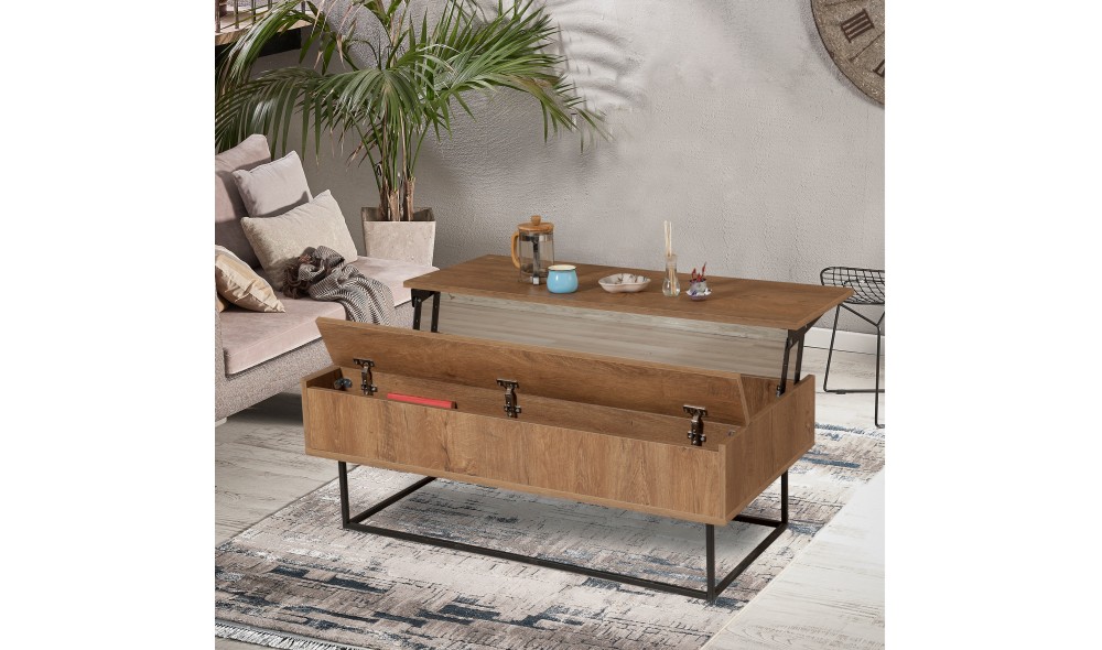 Masuta de cafea, Est, NucNegru, 120 x 43 x 60 cm