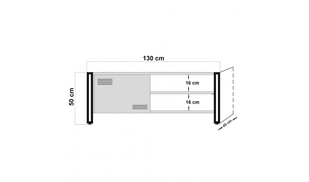 Suport TV Cosmo Foris 130 x 50 x 45 cm