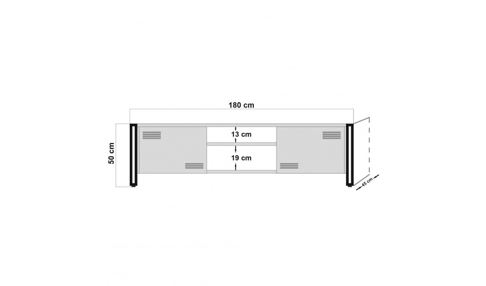 Suport TV Cosmo Rex 180 x 50 x 45 cm