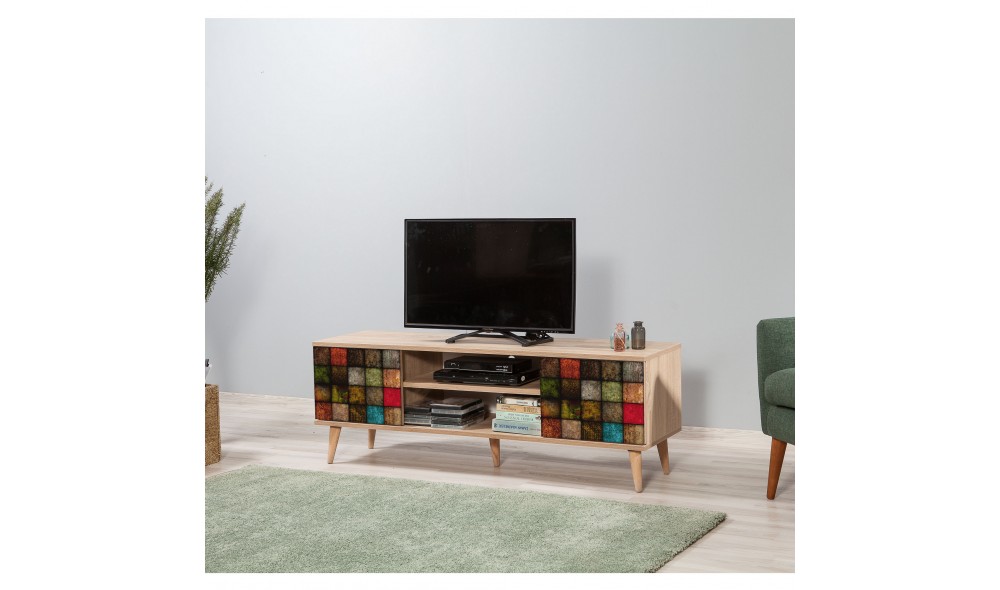 Suport TV, Truva-723, Stejar Sonoma, 140 x 50 x 40 cm