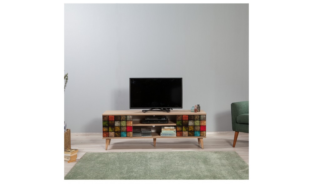 Suport TV, Truva-723, Stejar Sonoma, 140 x 50 x 40 cm