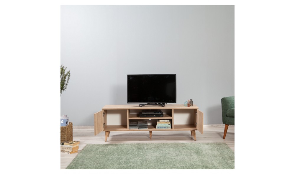 Suport TV, Truva-723, Stejar Sonoma, 140 x 50 x 40 cm