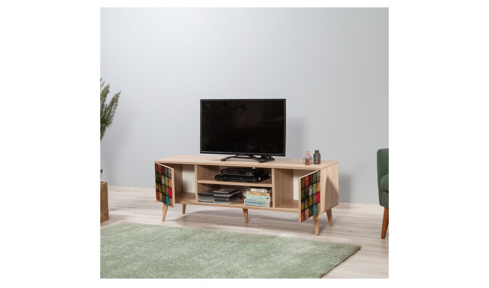 Suport TV, Truva-723, Stejar Sonoma, 140 x 50 x 40 cm