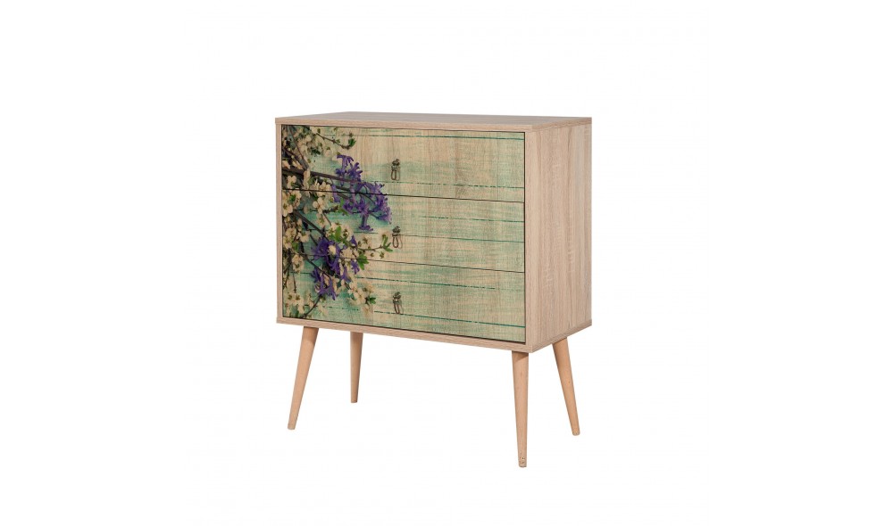 Comoda, Trio - 727, Stejar Sonoma, 80 x 90 x 40 cm