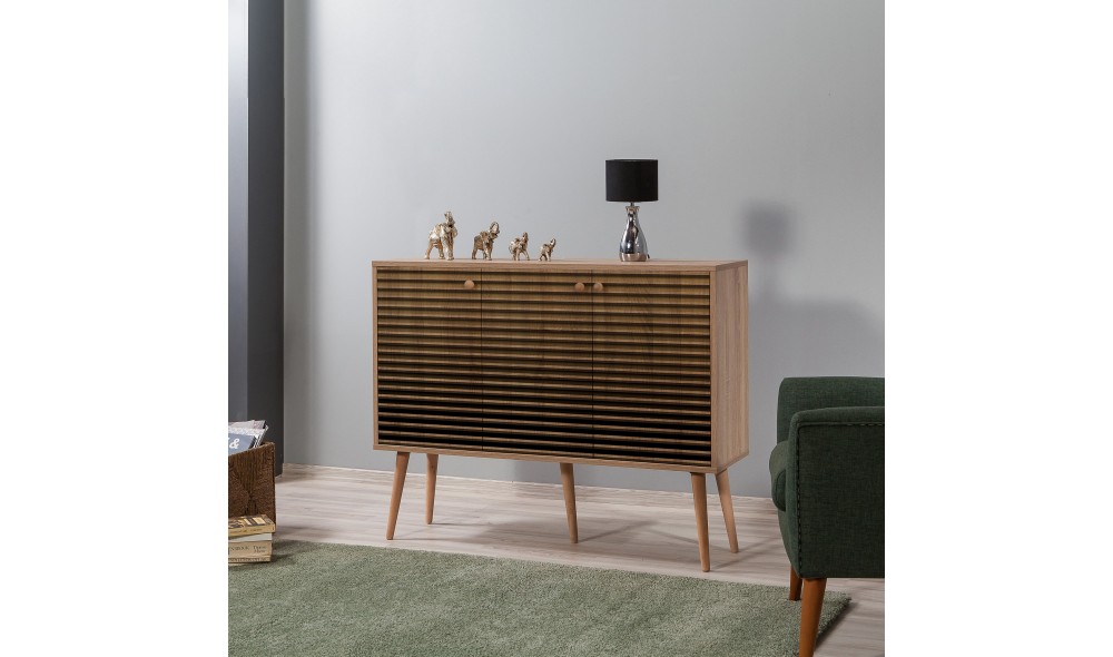 Consola, Mega-220, Stejar Sonoma, 120 x 90 x 36 cm