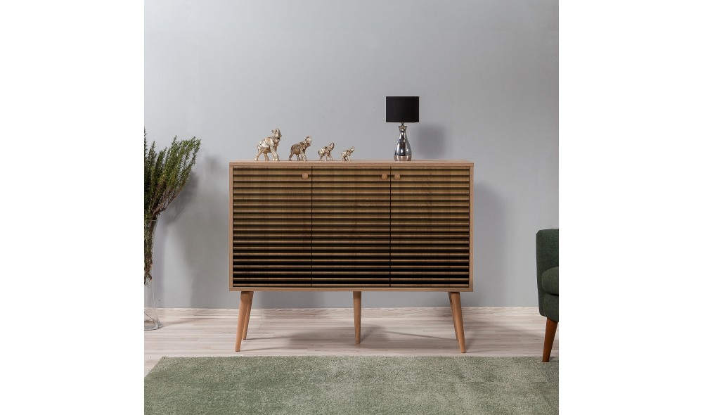 Consola, Mega-220, Stejar Sonoma, 120 x 90 x 36 cm