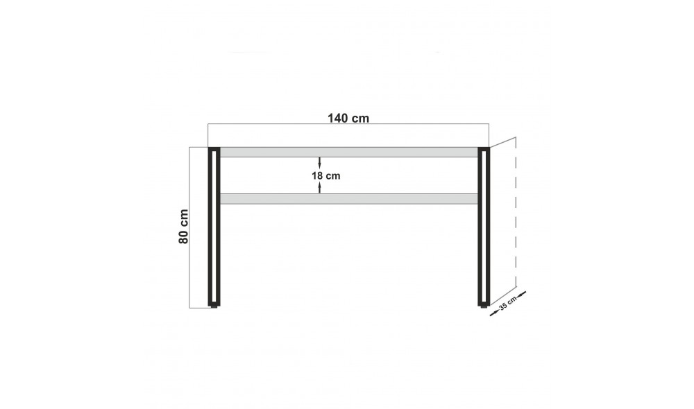 Bufet Cosmo Dresuar 140 x 80 x 35 cm