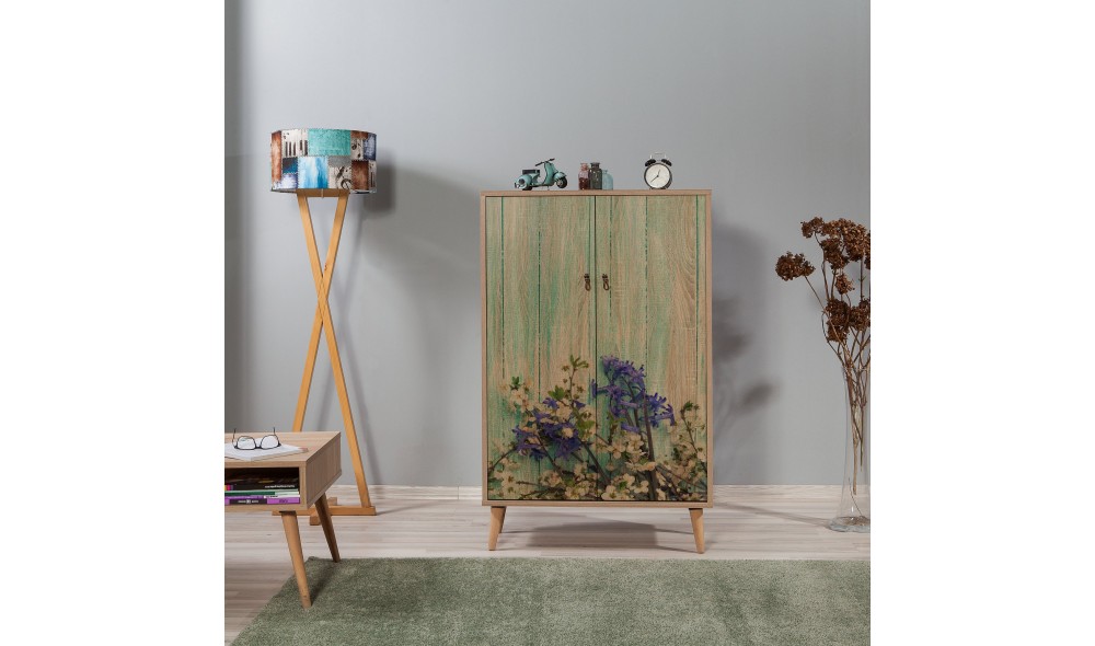 Dulap multifunctional, Multibox - 727, Stejar Sonoma, 80 x 127 x 36 cm