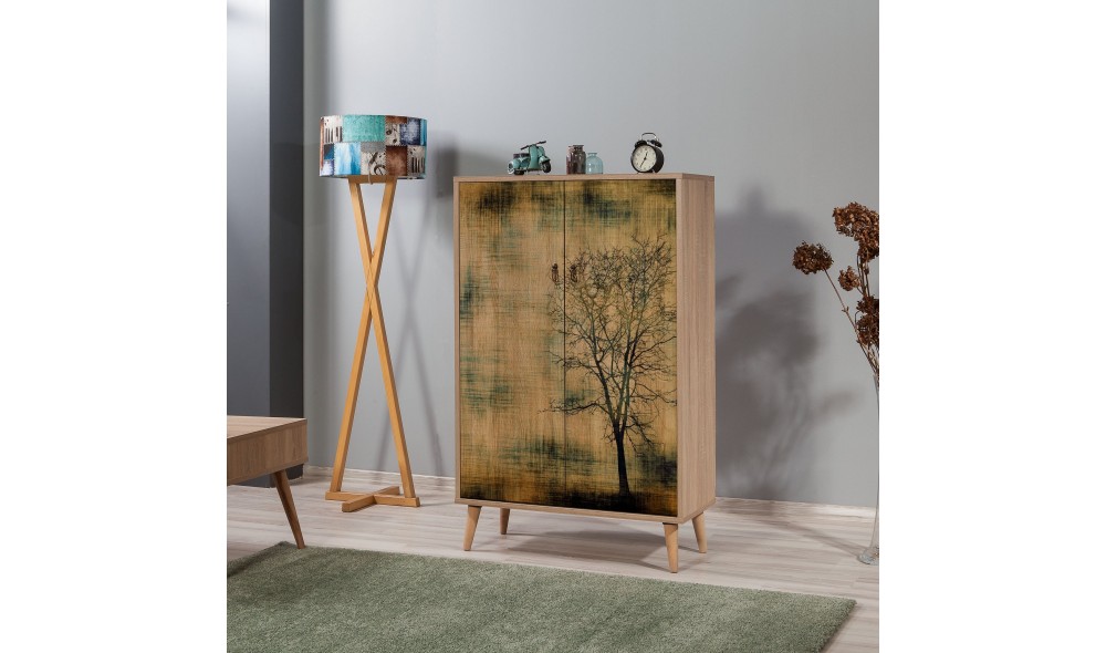 Dulap multifunctional, Multibox - 729, Stejar Sonoma, 80 x 127 x 36 cm