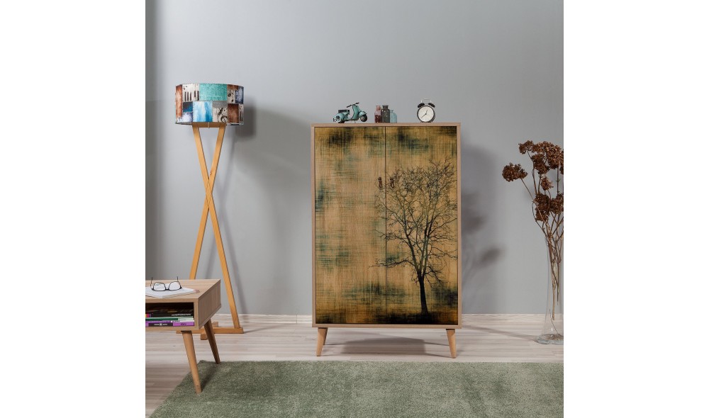 Dulap multifunctional, Multibox - 729, Stejar Sonoma, 80 x 127 x 36 cm