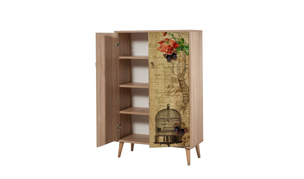 Dulap multifunctional, Multibox - 734, Stejar Sonoma, 80 x 127 x 36 cm