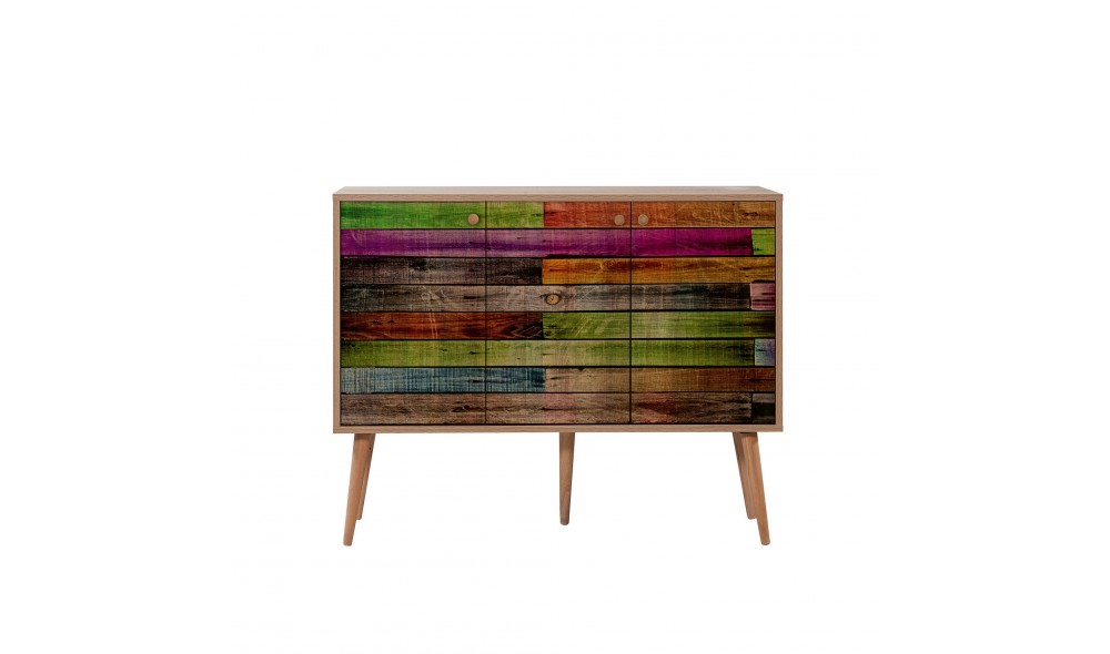 Consola, Mega - 726, Stejar Sonoma, 120 x 90 x 36 cm