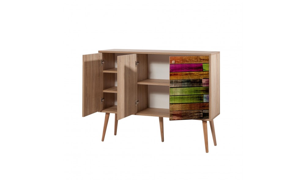 Consola, Mega - 726, Stejar Sonoma, 120 x 90 x 36 cm