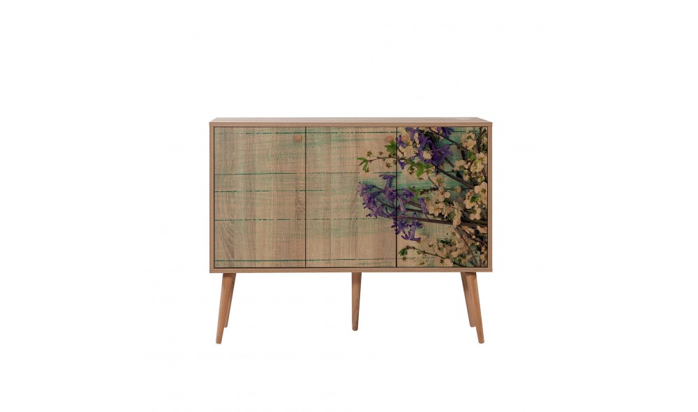 Consola, Mega - 727, Stejar Sonoma, 120 x 90 x 36 cm