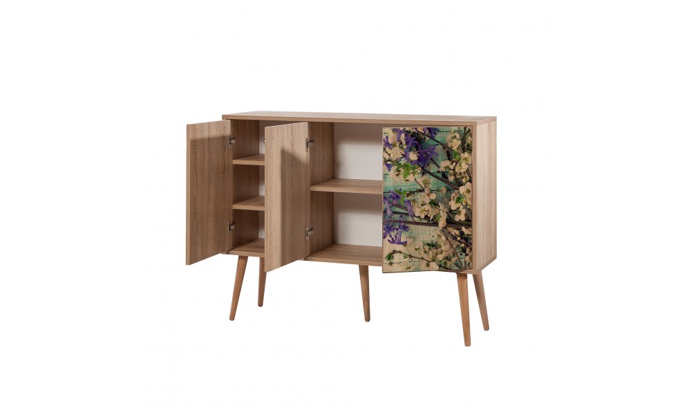 Consola, Mega - 727, Stejar Sonoma, 120 x 90 x 36 cm