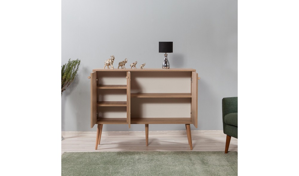 Consola, Mega - 729, Stejar Sonoma, 120 x 90 x 36 cm