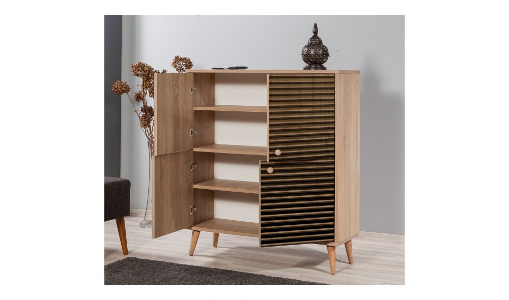 Dulap multifunctional, Multilux-220, Stejar Sonoma, 95 x 111 x 36 cm