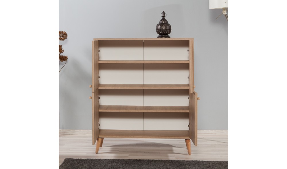 Dulap multifunctional, Multilux-732, Stejar Sonoma, 95 x 111 x 36 cm