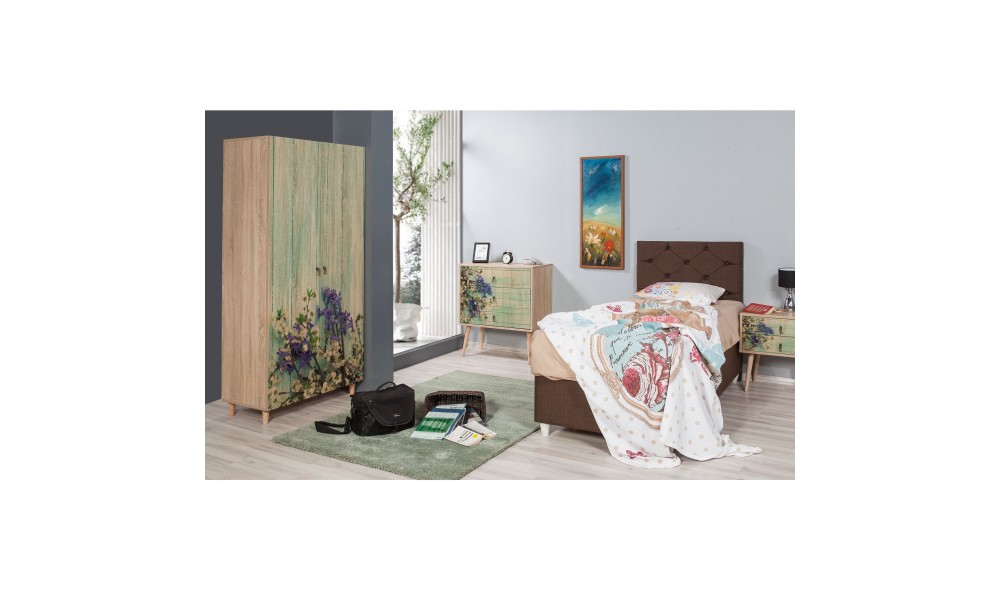 Dulap, Stil - 727, Stejar Sonoma, 90 x 192 x 52 cm