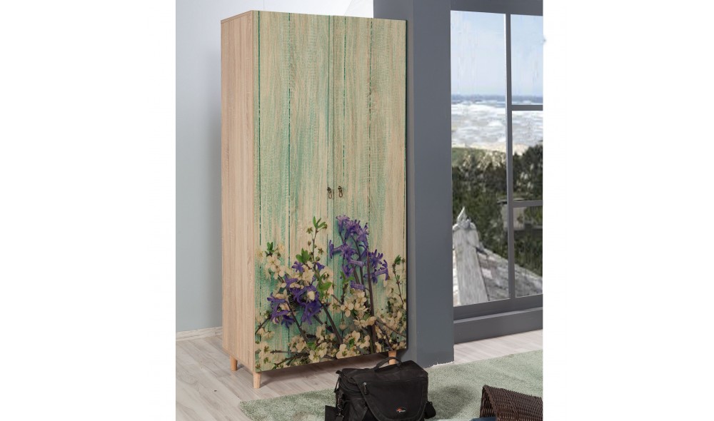 Dulap, Stil - 727, Stejar Sonoma, 90 x 192 x 52 cm