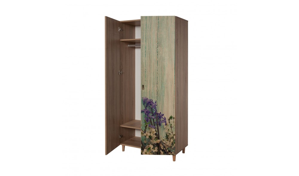 Dulap, Stil - 727, Stejar Sonoma, 90 x 192 x 52 cm