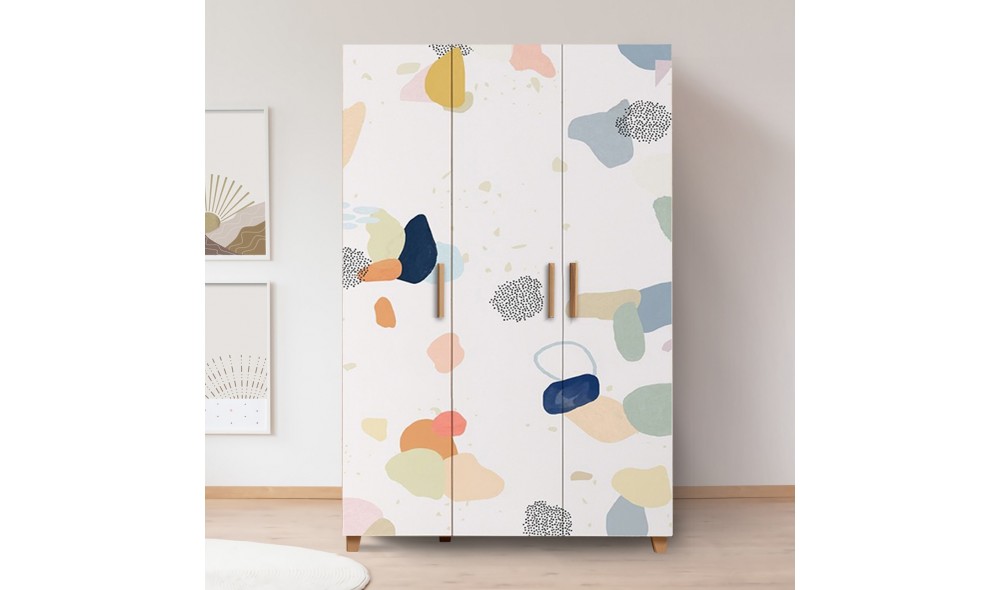 Dulap, Leva Hedera Pied, Pinul AtlanticAlb, 120 x 189 x 48 cm