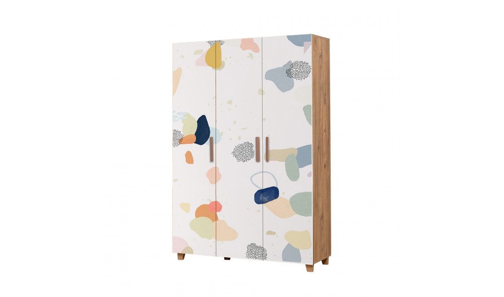 Dulap, Leva Hedera Pied, Pinul AtlanticAlb, 120 x 189 x 48 cm