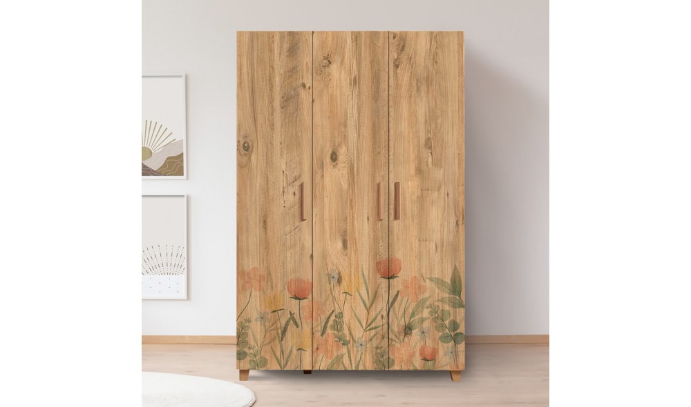 Dulap, Leva Hedera Tulip, Pinul Atlantic, 120 x 189 x 48 cm