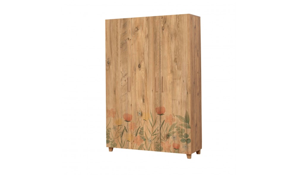 Dulap, Leva Hedera Tulip, Pinul Atlantic, 120 x 189 x 48 cm