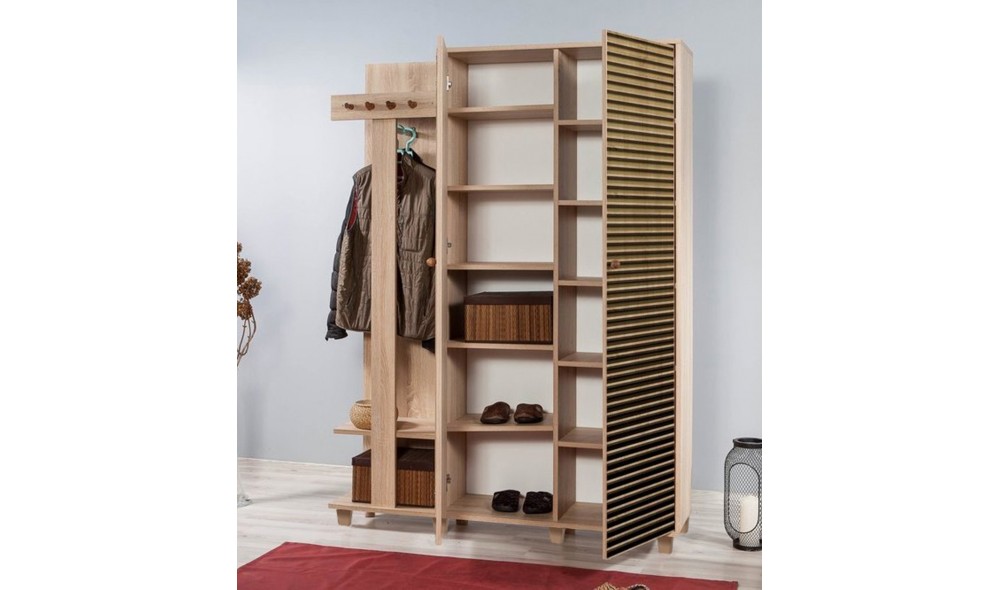 Antreu, Garmanto 135-220, Stejar Sonoma, 135 x 192 x 36 cm