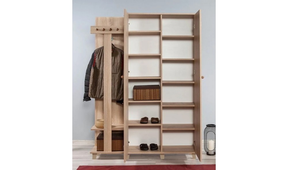 Antreu, Garmanto 135-220, Stejar Sonoma, 135 x 192 x 36 cm