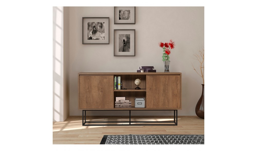 Consola, Zela, NucNegru, 140 x 72 x 36 cm