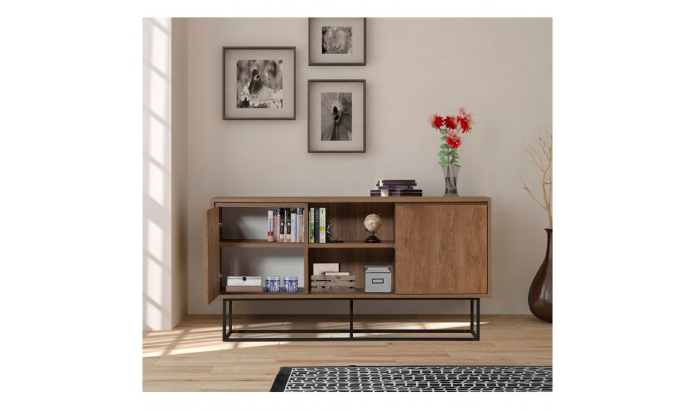 Consola, Zela, NucNegru, 140 x 72 x 36 cm