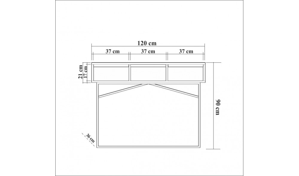 Bufet Mia 120 x 90 x 36 cm