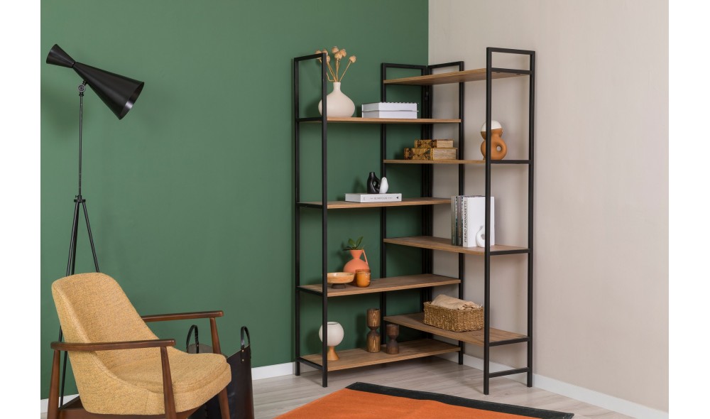 Raft pentru carti, Edra Rafix, Pinul AtlanticNegru, 94 x 177 x 94 cm