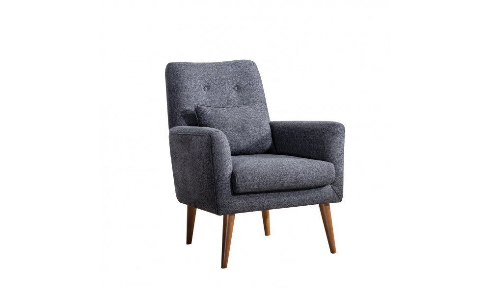 Fotoliu, Zeni Berjer - Gri inchis, 72 x 97 x 66 cm