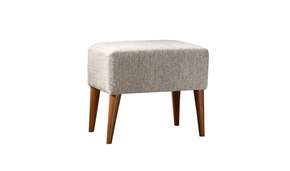 Tuffet, Zeni Puf - Crema, 50 x 45 x 46 cm